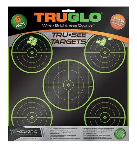 Truglo Tru-See 5-Bull 12X12 Bright Fluorescent Self-Adhesive High-Visible R view 3