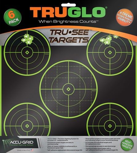 Truglo Tru-See 5-Bull 12X12 Bright Fluorescent Self-Adhesive High-Visible R view 4