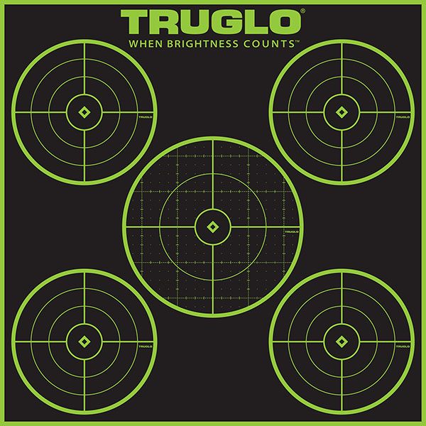 Truglo Tru-See 5-Bull 12X12 Bright Fluorescent Self-Adhesive High-Visible R view 2