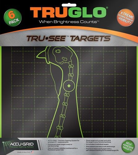 TRUGLO TRU-SEE Turkey Target 6-Pack, 12x12 view 2
