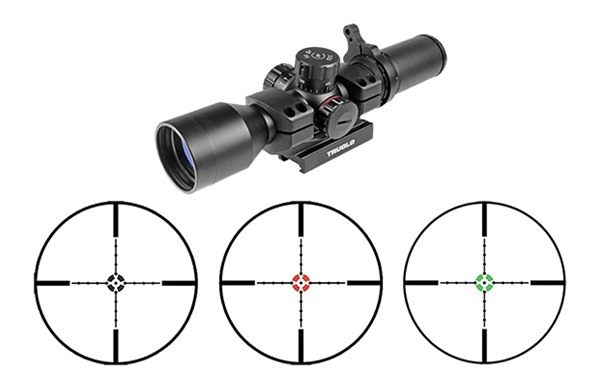 Truglo TG8539TL Tru-Brite 30 3-9x 42mm Obj 28.8-12.1 ft  100 yds FOV 1in T view 3
