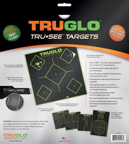 Truglo 12X12 Tru-See 5-Diamond Bright Fluorescent Self-Adhesive High-Visibl view 3