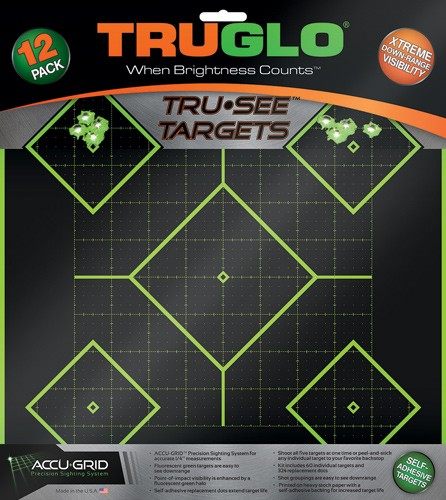 Truglo 12X12 Tru-See 5-Diamond Bright Fluorescent Self-Adhesive High-Visibl view 4