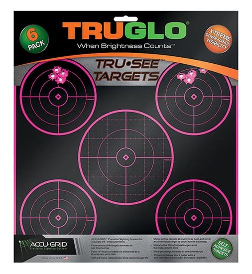 Truglo Tru-See 5-Bull 12X12 Bright Fluorescent Self-Adhesive High-Visible R view 3