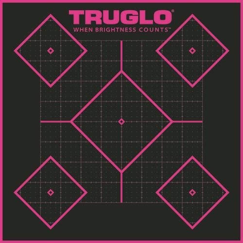 TRUGLO TRU-SEE 5-Diamond Reactive Splatter Target, 6-Pack, Pink view 4