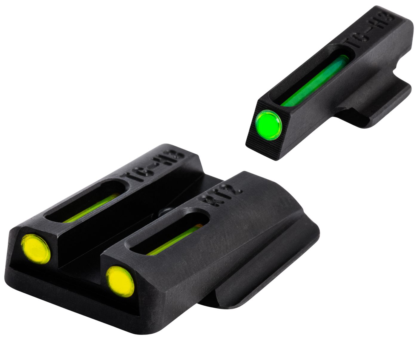 Truglo Brite-Site TFO Green, Rear Yellow Ruger LC Handgun Sights (TG131RT2Y