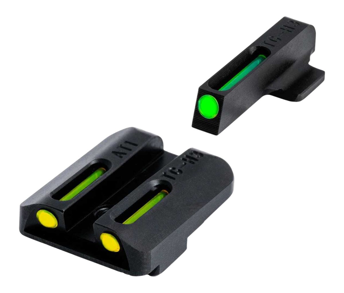 TRUGLO Brite-Site TFO Green, Rear Yellow Glock 42 Handgun Sight (TG131GT1B)