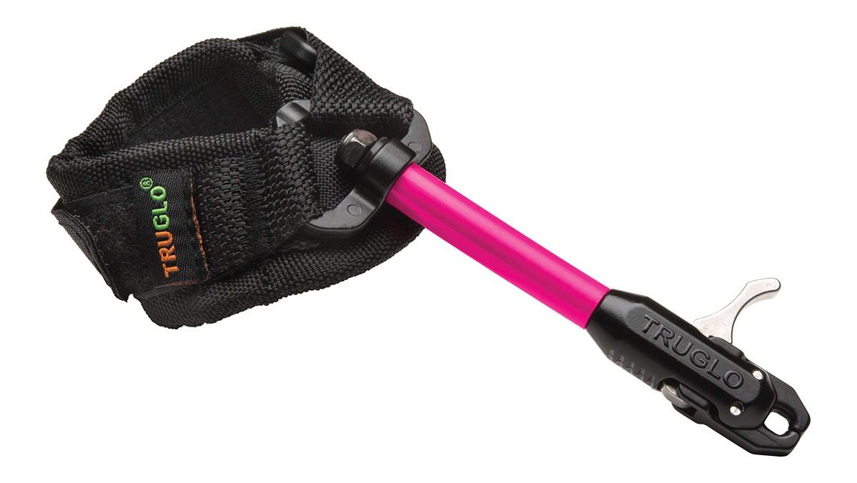 TRUGLO SPEED-SHOT XS Dual-Jaw Archery Release, Black Leather Strap, Junior