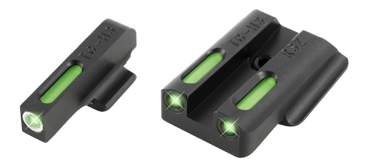 Truglo TG13RS2A TFX Black | Green Tritium Fiber Optic White Outline Front S