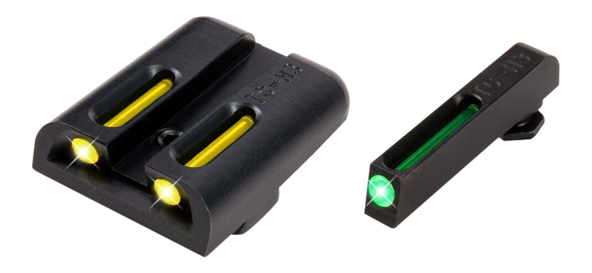 Truglo Brite-Site TFO Green, Rear Yellow Glock 20-37 Handgun Sights (TG131G