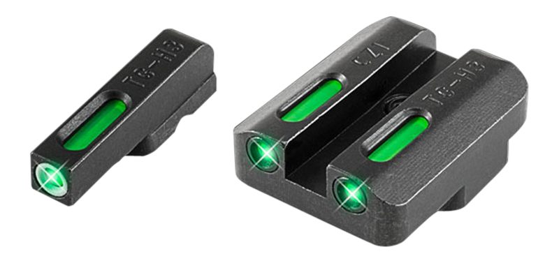 Truglo TG13CZ1A TFX Black | Green Tritium Fiber Optic White Outline Front S