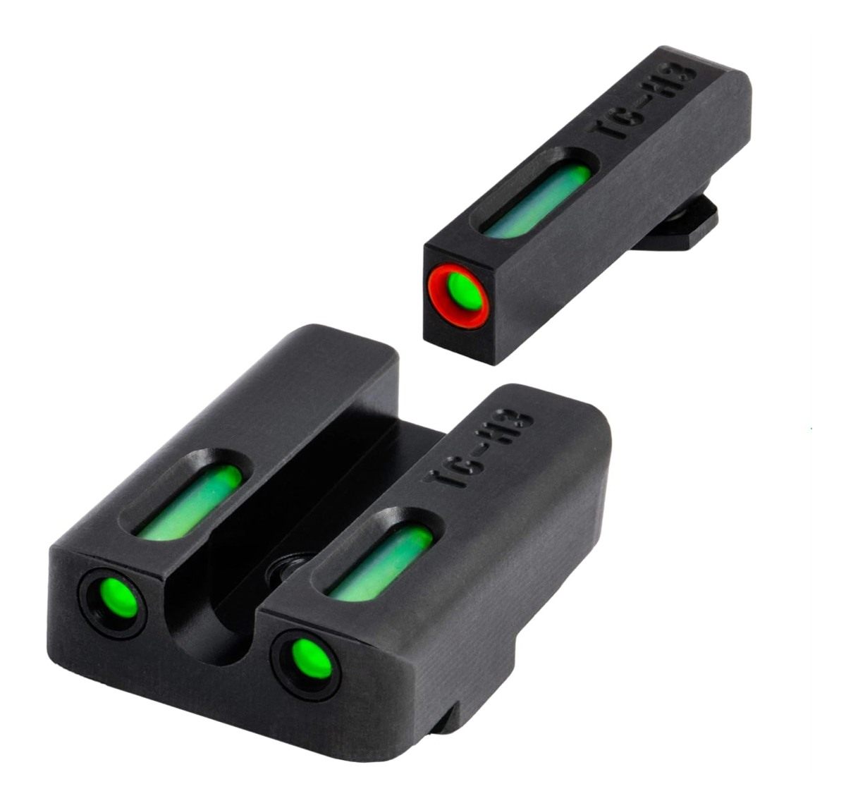 Truglo TFX PRO Handgun Sight, Glowing Shock Tritium and Fiber Optic Night f