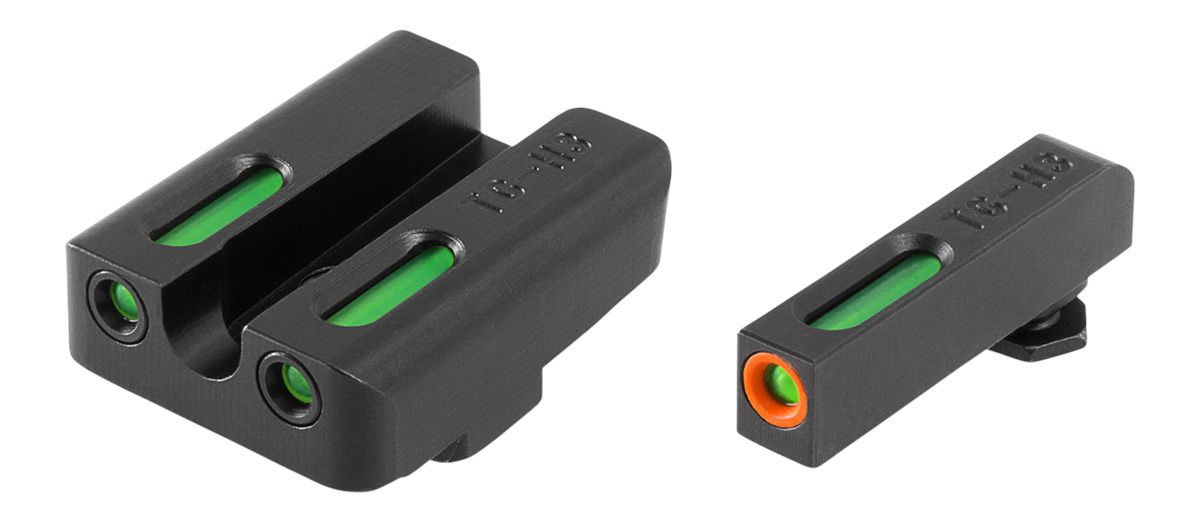 Truglo TFX PRO Handgun Sight, Glowing Shock Tritium and Fiber Optic Night f view 2