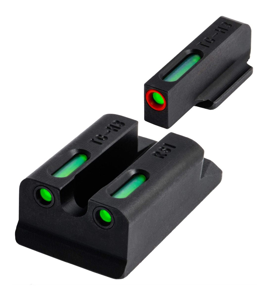 Truglo TFX Pro Tritium and Fiber Optic Xtreme Handgun Sights for Ruger Pist