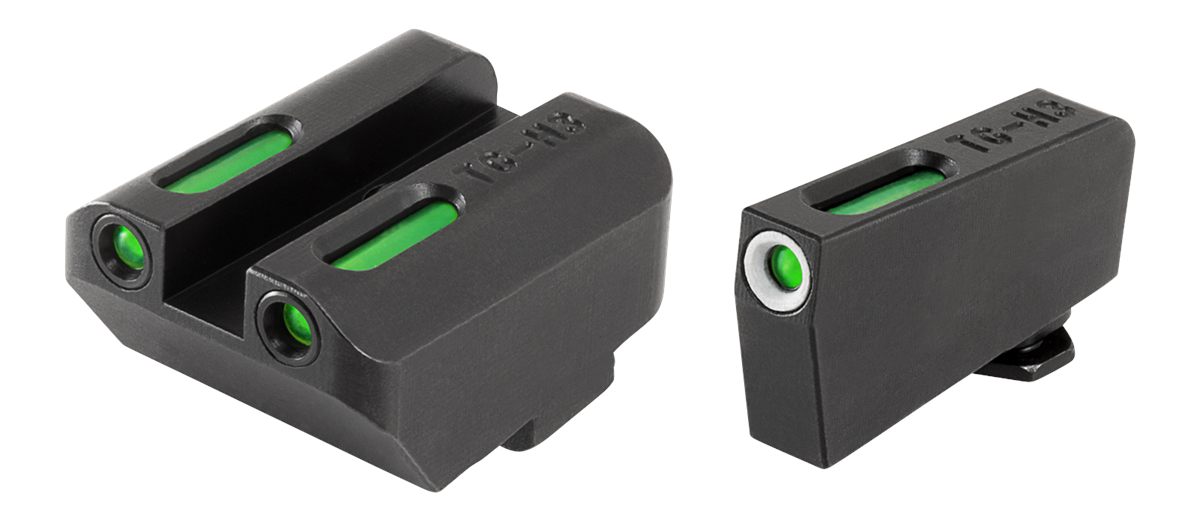 Truglo TG13GL4A TFX Low Suppressor Height Black Green Tritium Fiber Optic W