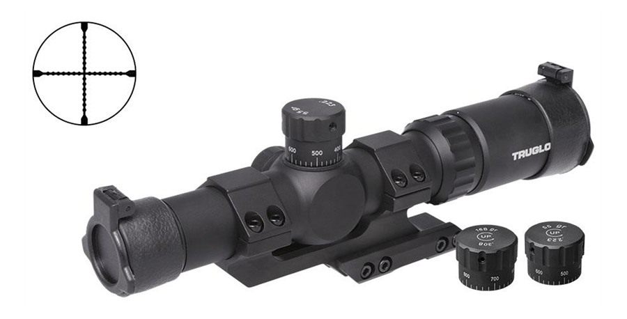 Truglo TG8516TL Tru-Brite 30 1-6x 24mm Objective Wide FOV 30mm Tube Black M view 4