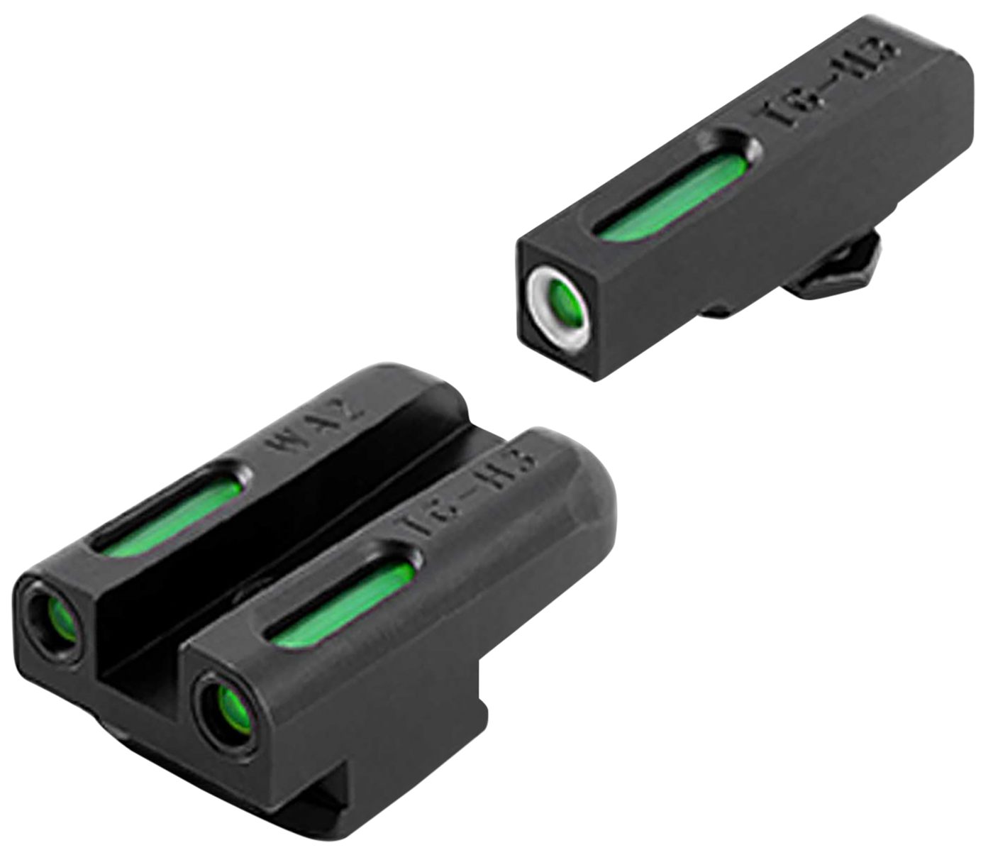 Truglo TG13WA2A TFX Black | Green Tritium Fiber Optic White Outline Front S