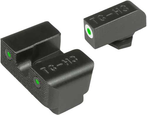 Truglo Tritium Pro Compact Glow in the Dark Front and Rear Gun White Sight view 3