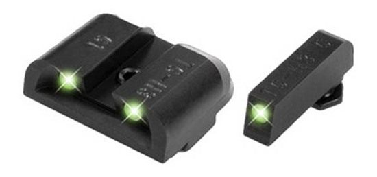 Truglo Tritium Pro Compact Glow in the Dark Front and Rear Gun White Sight view 4