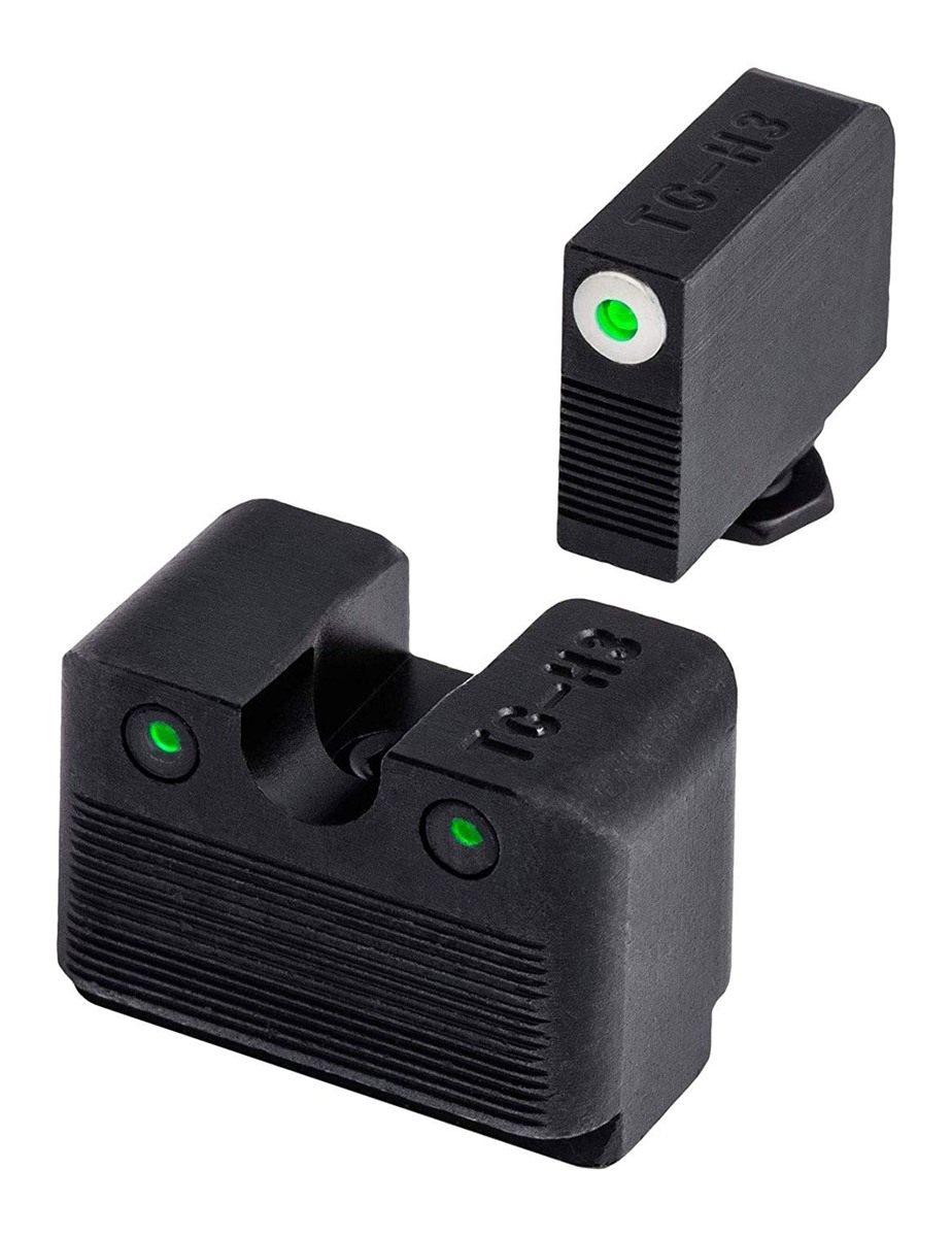 Truglo Tritium Compact Pro Glow in the Dark Gun Glock Pistol Sight with Foc