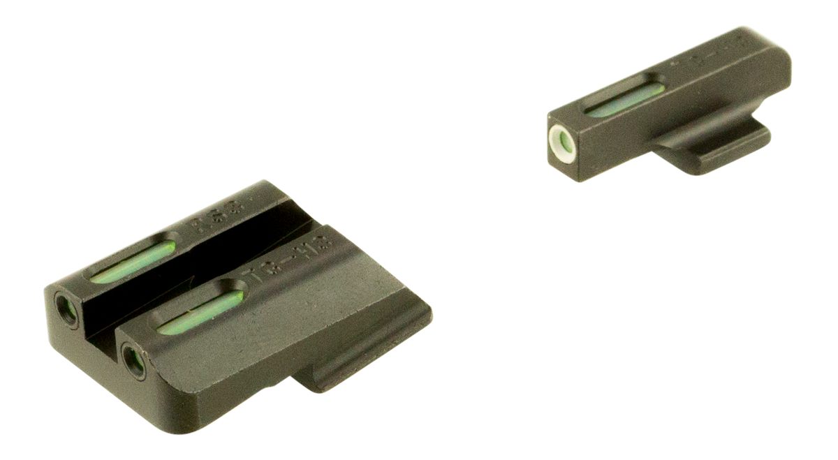Truglo TG13RS3A TFX Black Green Tritium Fiber Optic White Outline Front Sig