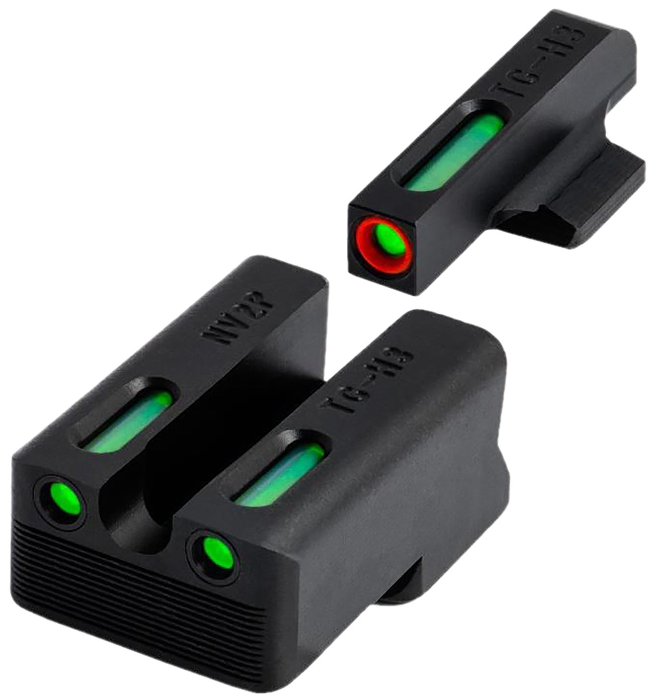 Truglo TFX Pro Tritium and Fiber Optic Xtreme Hangun Sights for Ruger Pisto