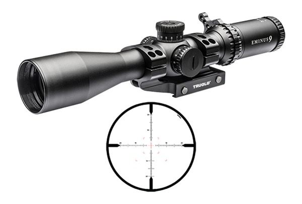 TruGlo TG-8539TLR Eminus Black Anodized 3-9x42mm 30mm Tube Dual Illuminated view 3