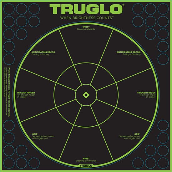 Truglo 12X12 Tru-See Handgun Diagnostic Bright Fluorescent Self-Adhesive Hi view 3