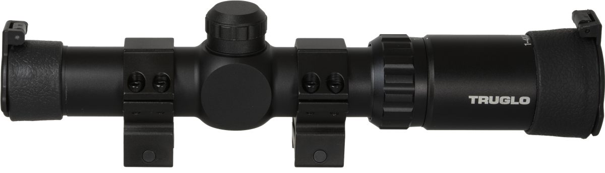 Truglo Opti-Speed Crossbow Scope with Weaver Style 30mm Rings - 1-4x24mm Il