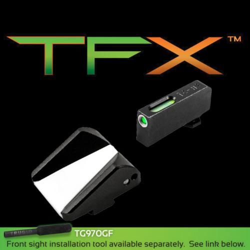 Truglo TFX Tritium Fiber-Optic Xtreme Front F.A.S.T. Rear Handgun Sight Set view 2