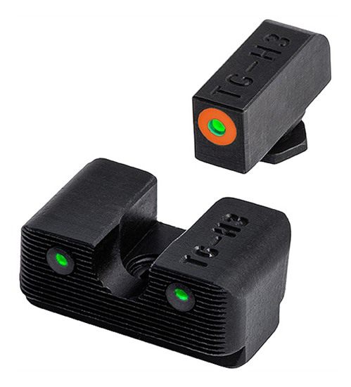 Truglo Tritium Compact Pro Glow in the Dark Orange Glock Pistol Sight with view 3