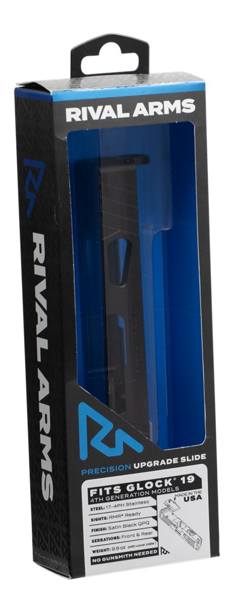 Rival Arms RA10G204A Precision Slide A1 QPQ Black 17-4 Stainless Steel with