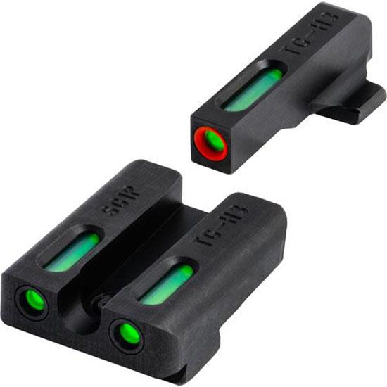 Truglo TG13SG4PC TFX Pro Black | Green Tritium Fiber Optic Orange Outline F