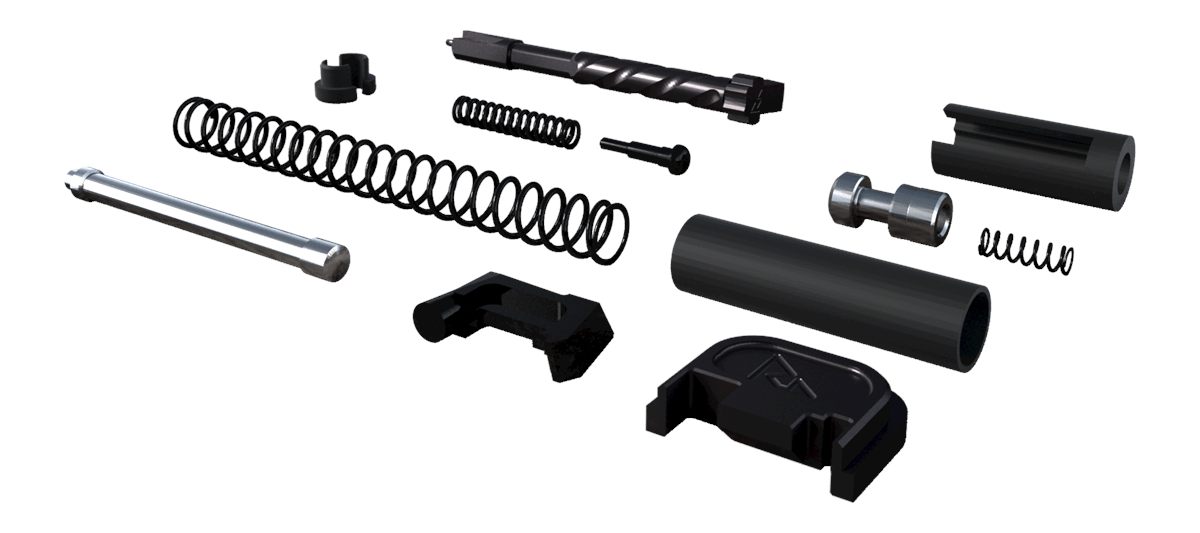Rival Arms RA42G001A Slide Completion Kit Fits Glock Gen3-4 9mm Luger Black