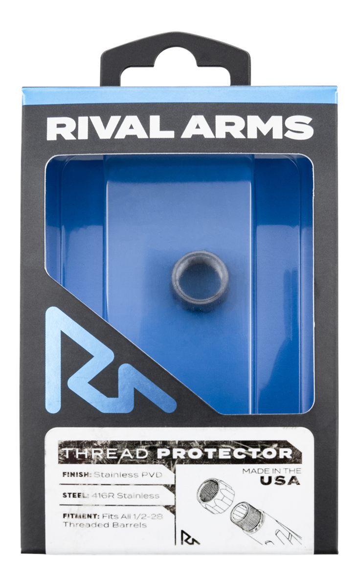 Rival Arms RARA300001D Thread Protector 9mm Luger Stainless PVD 416R Steel