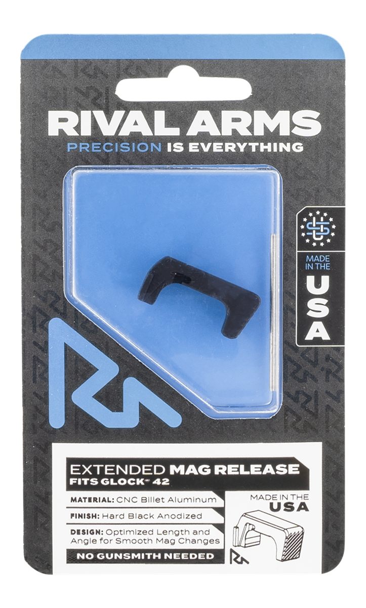 Rival Arms RA72S001A Magazine Release Sig P320 Extended Hard Black Anodized