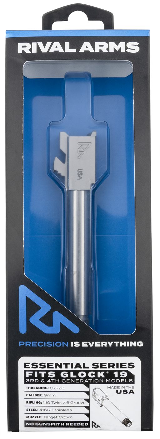 Rival Arms RARA22G202D Essential V2 Match Grade 9mm Luger 4.49in Threaded S
