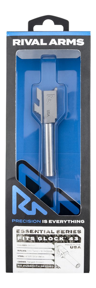 Rival Arms RARA22G301D Essential V2 Match Grade 9mm Luger 3.41in Stainless