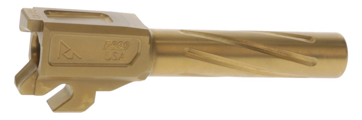 Rival Arms RA20P301E Precision Match Grade 9mm Luger 3.90in Fluted Gold PVD