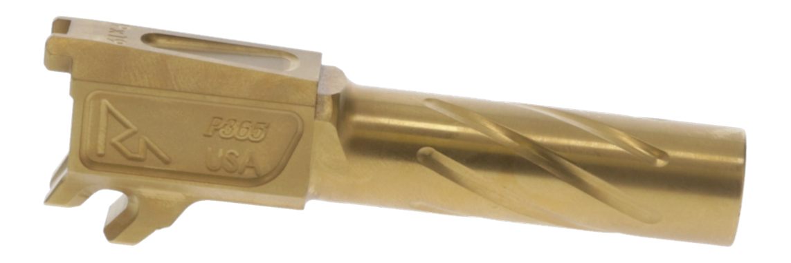 Rival Arms RA20P001E Precision Match Grade 9mm Luger 3.10in Fluted Gold PVD