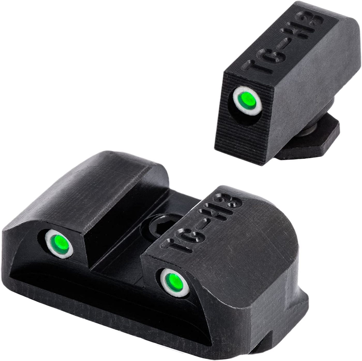 Truglo Tritium Compact Pro Brite-Site Night Sight High Set Hunting, Tactica