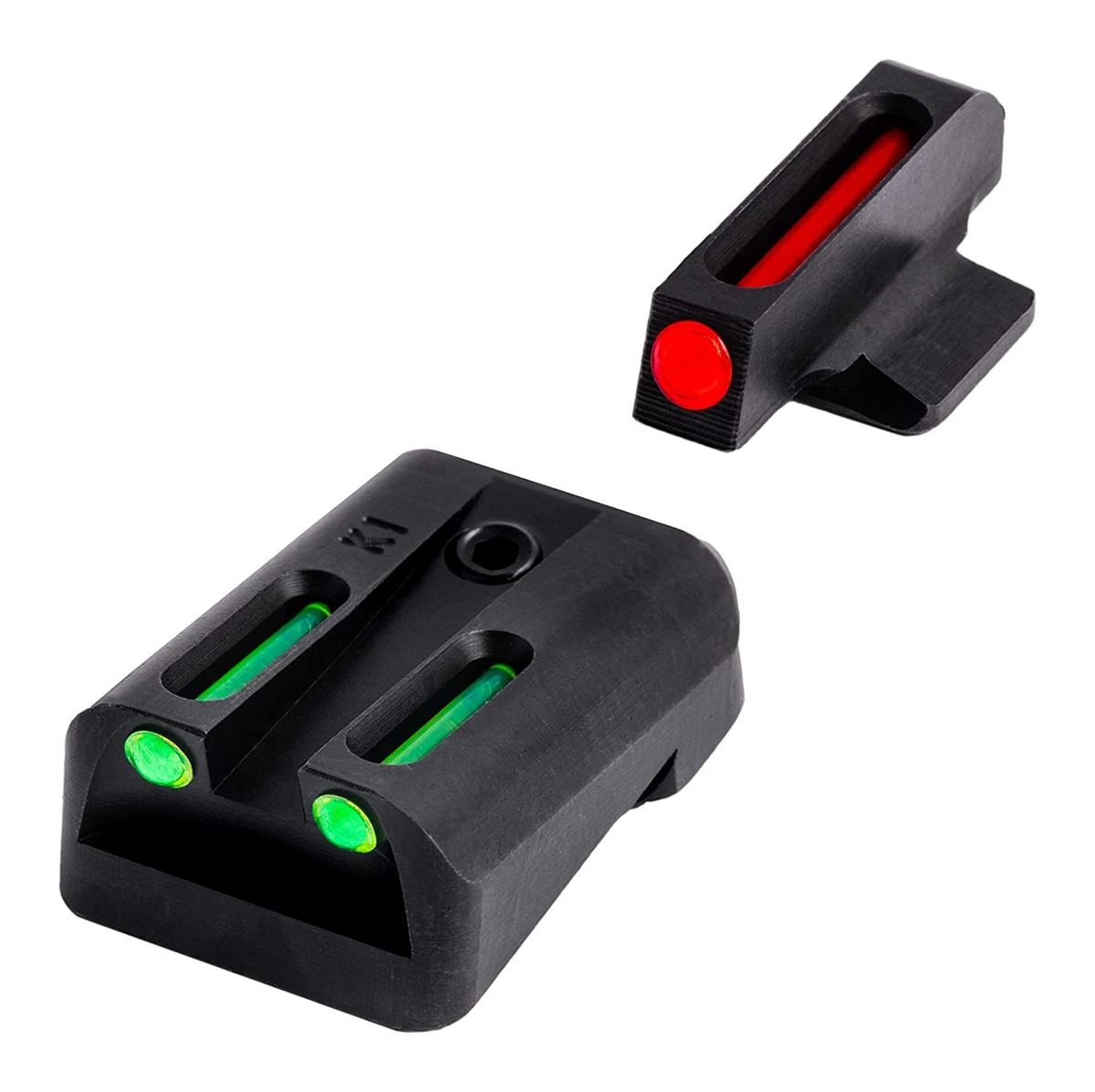 Truglo Brite-Site Fiber Optic Red, Rear Green Kimber Handgun Sights (TG131K