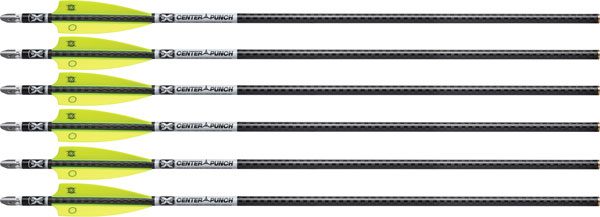 TEN Point EVO-X CenterPunch Carbon Arrows 20in with Molded Alpha Nocks 6/pk view 3