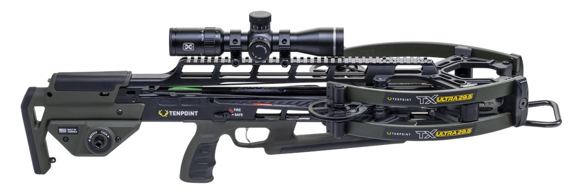 Tenpoint TX Ultra 29.5 Crossbow ACUslide Maxx Moss with EVO-X Elite Scope