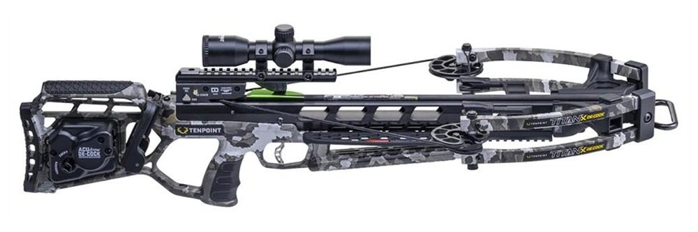 Ten Point Titan X De-Cock Crossbow ACUdraw Pro-View 400 Scope Vektra view 3
