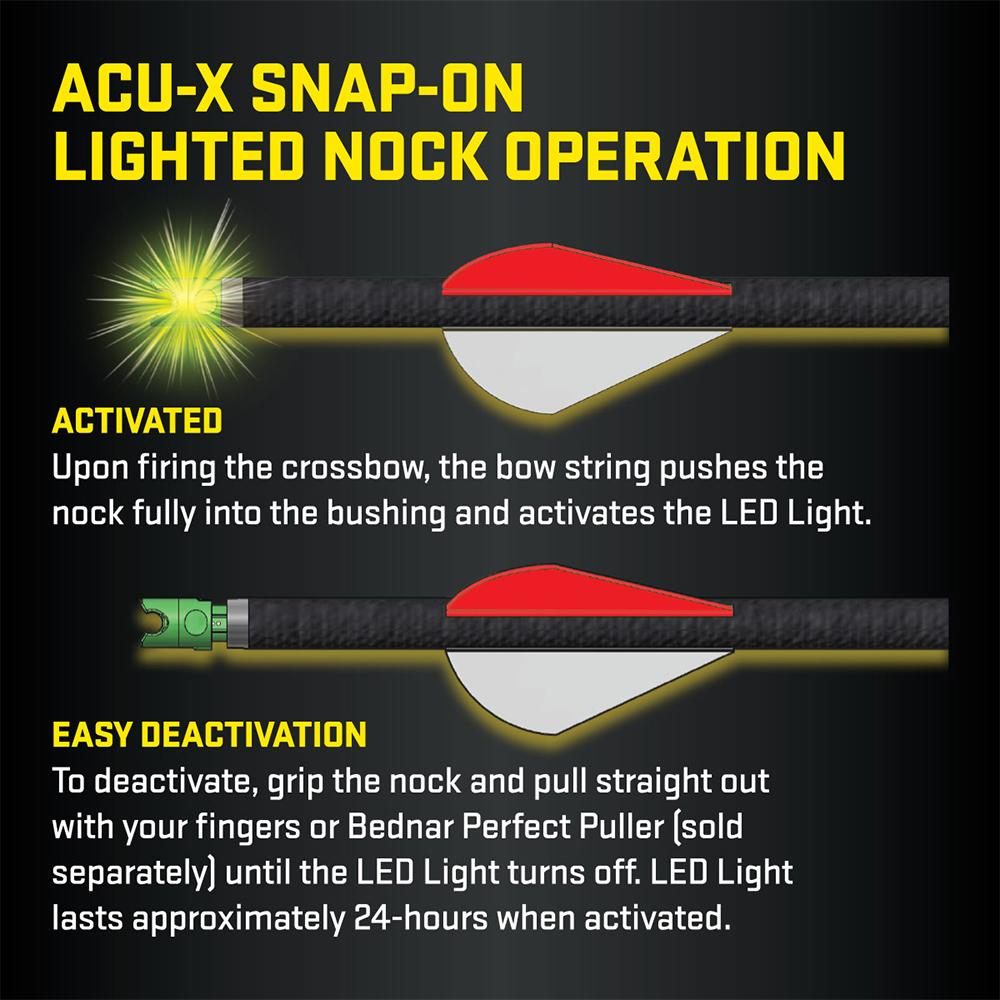 TEN Point ACU-X Lighted RD Premium Carbon Arrows for Rail-less Reverse-Draw
