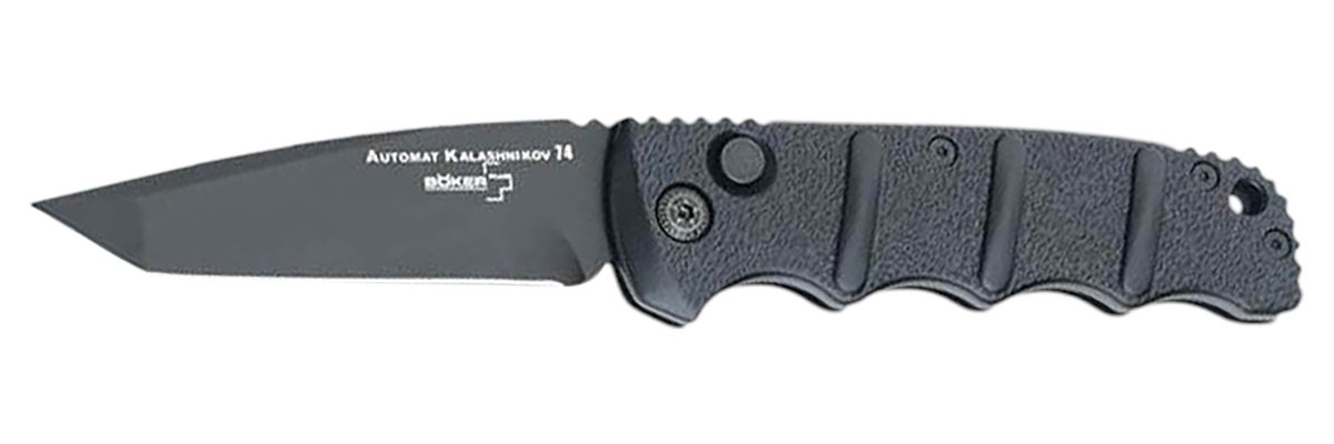 Boker USA 01KALS101 Kalashnikov 3.35in Tanto Plain Black D2 Steel Blade Alu