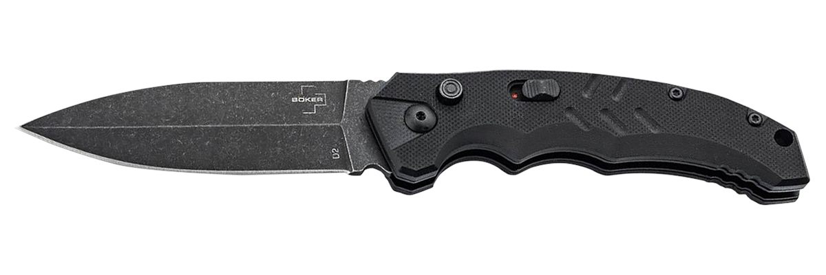 Boker USA 01BO796 Intention II 3.35in Folding Dagger Plain D2 Steel Blade B