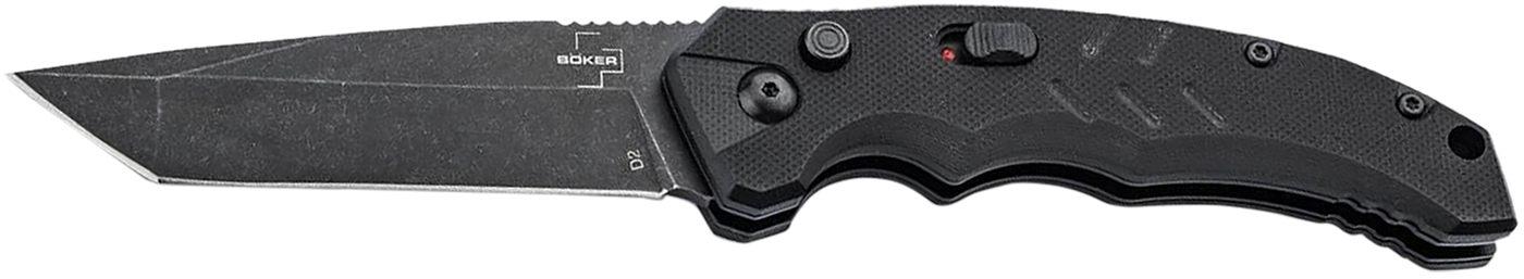Boker USA 01BO797 Intention II 3.07in Folding Tanto Plain D2 Steel Blade Bl
