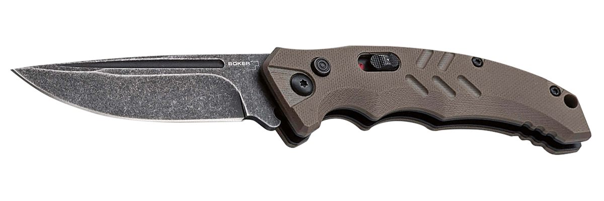 Boker USA 01BO483 Intention II Folding Drop Point Plain D2 Steel Blade Brow